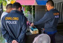 La policía allana una tienda ilegal de cannabis en Chalong