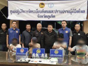 Four Suspects Arrested with Illegal Drugs in Rawai