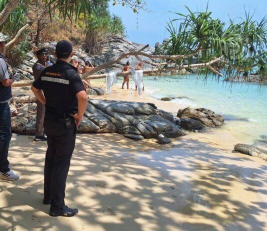 La polizia intensifica i controlli dopo l'incidente sulla spiaggia per nudisti a Rawai