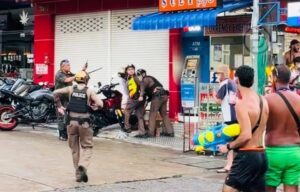 Patong Police Detain Seven French Tourists Over Songkran  Disruption – VIDEOS