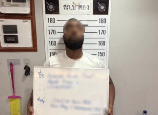 パトンでソンクラーン祭りの暴行事件を起こしたフランス人観光客が逮捕される