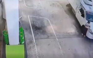 Woman Injured in Phuket Gas Station Collision