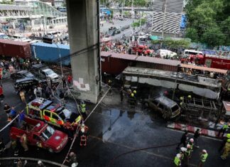 バンコクの踏切で発生した死亡事故で、列車運転士が薬物検査で陽性反応。踏切係員も起訴される。