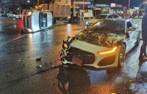 Luxury ฺBrand New Sports Sedan Crashes into Pickup at Phuket Intersection – VIDEO