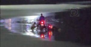 Tourist Caught Riding on Patong Beach Without License, Motorbike Seized