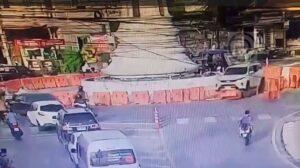 British Driver Arrested for Drunk Driving After Crashing Into Barriers at Chalong Roundabout-VIDEO