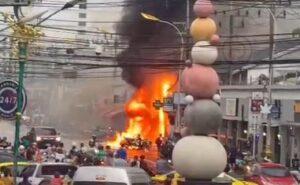 Restaurant Catches Fire in Patong After Transformer Explosion – VIDEOS