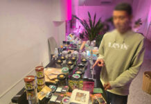 Twee cannabiswinkels van buitenlanders in Kata overvallen, meer dan 500,000 baht in beslag genomen.