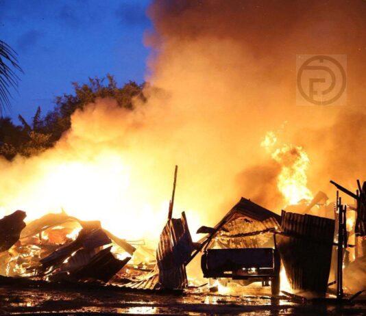 Fire at Worker Camp in Koh Kaew