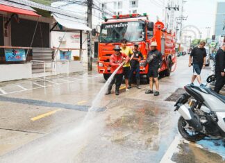Patong mobilise une réponse rapide face aux inondations suite aux fortes pluies et aux grandes marées. 837304304_1473628564931824_1971897114102816262_n
